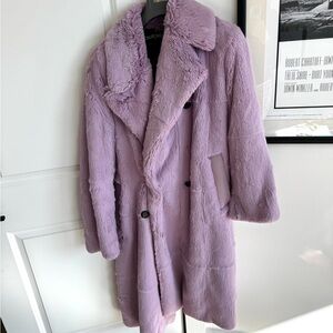 Tom Ford Purple Faux Fur Coat